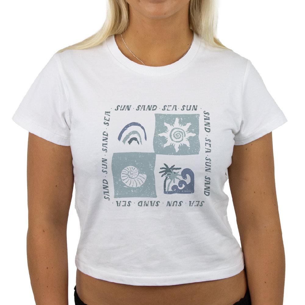 carve Sun & Sea Girls Short Sleeve Crop Tee