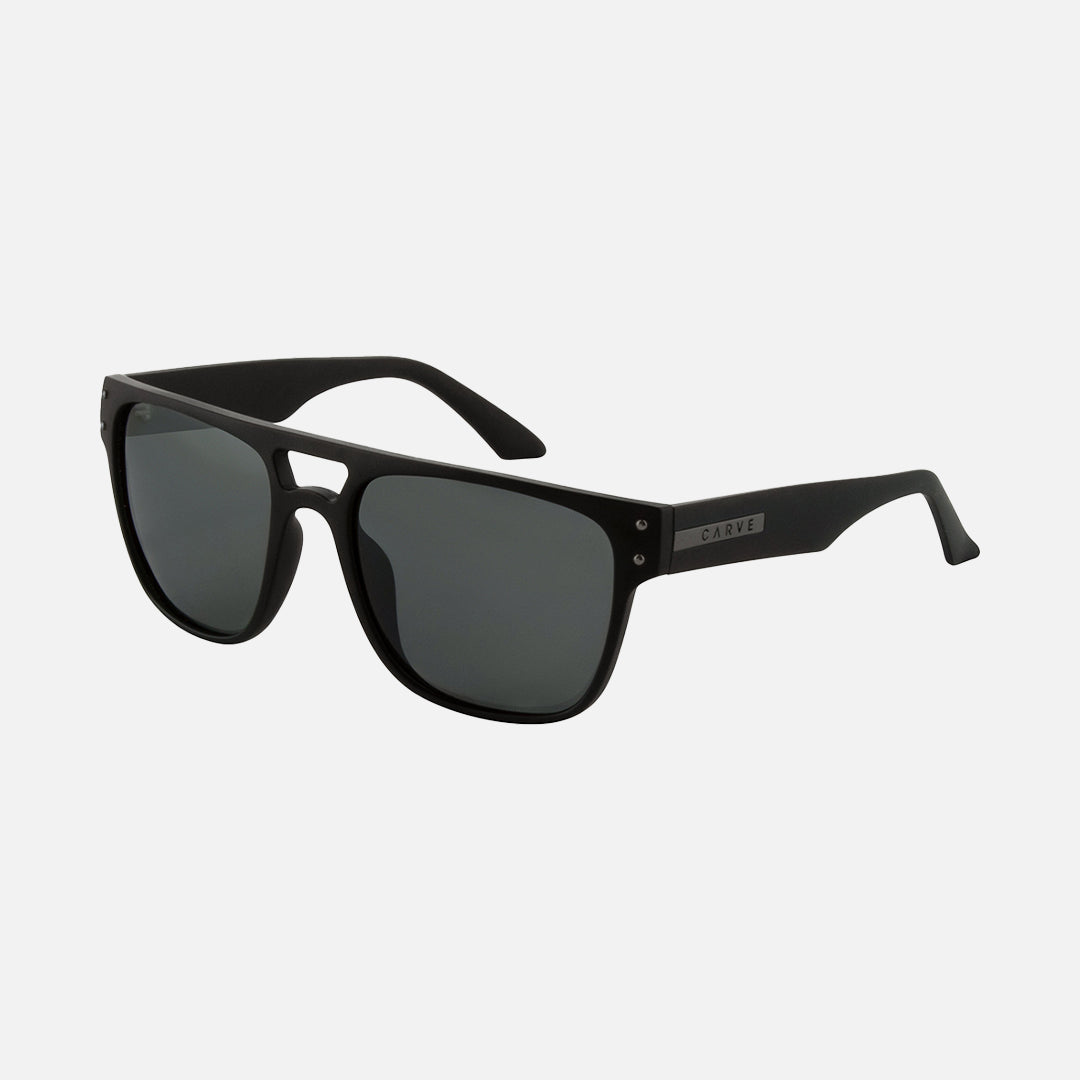Carve The Hub Matt Black Grey Polarized Lens
