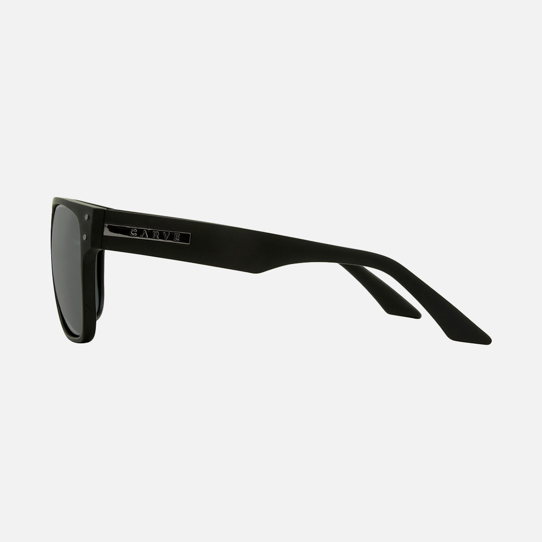Carve The Hub Matt Black Grey Polarized Lens
