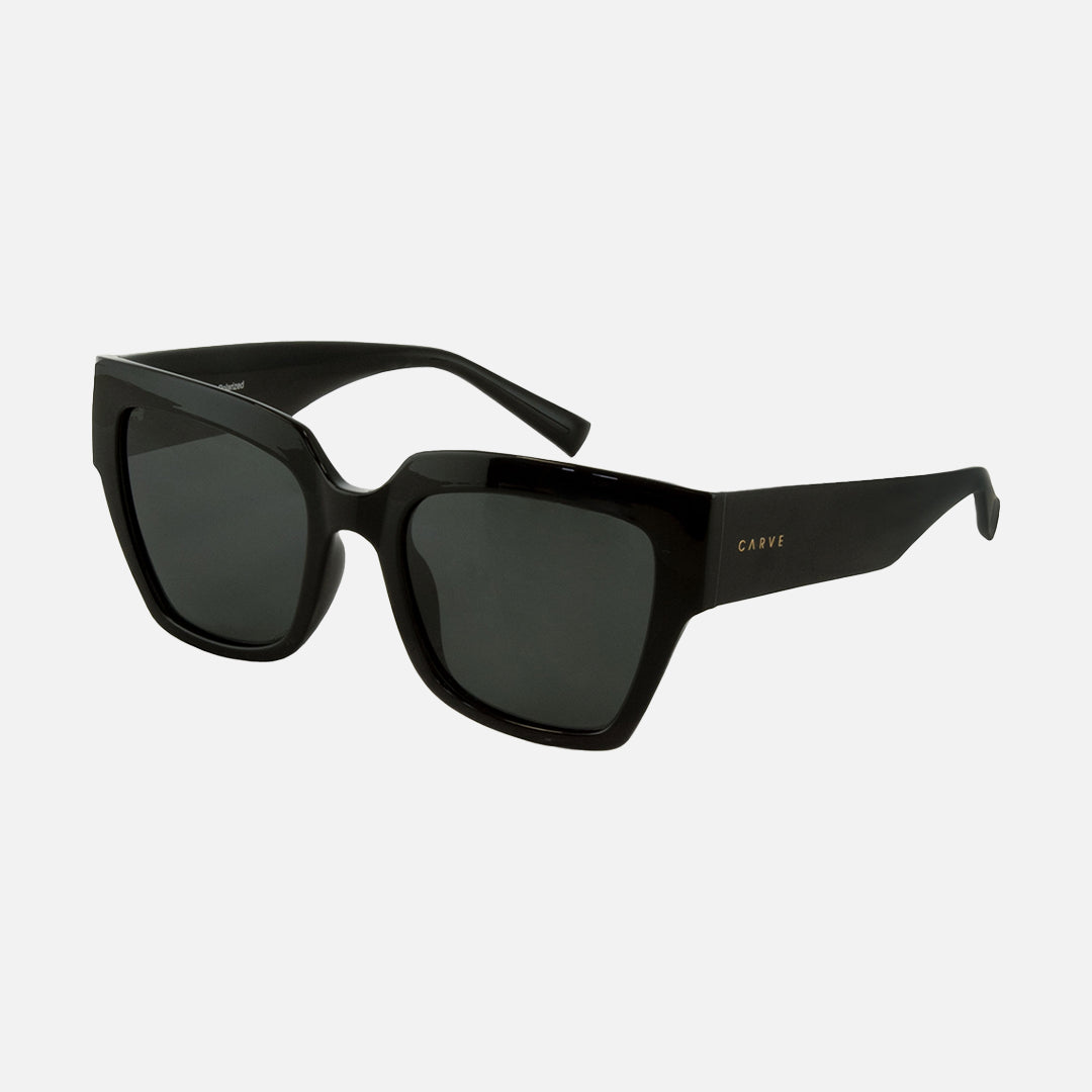 Carve Valerie Gloss Black Dk Grey Polarized Lens