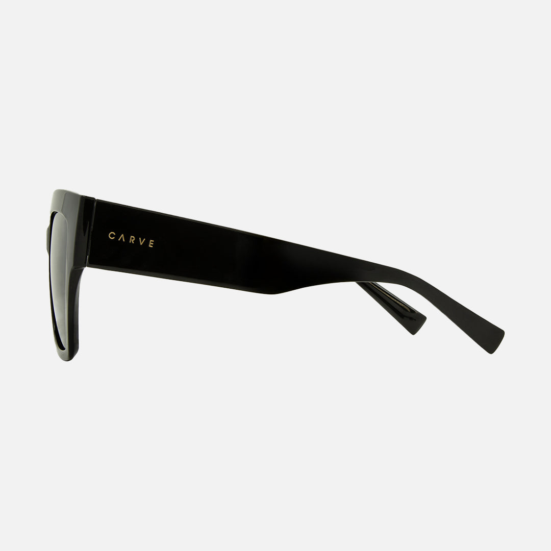 Carve Valerie Gloss Black Dk Grey Polarized Lens