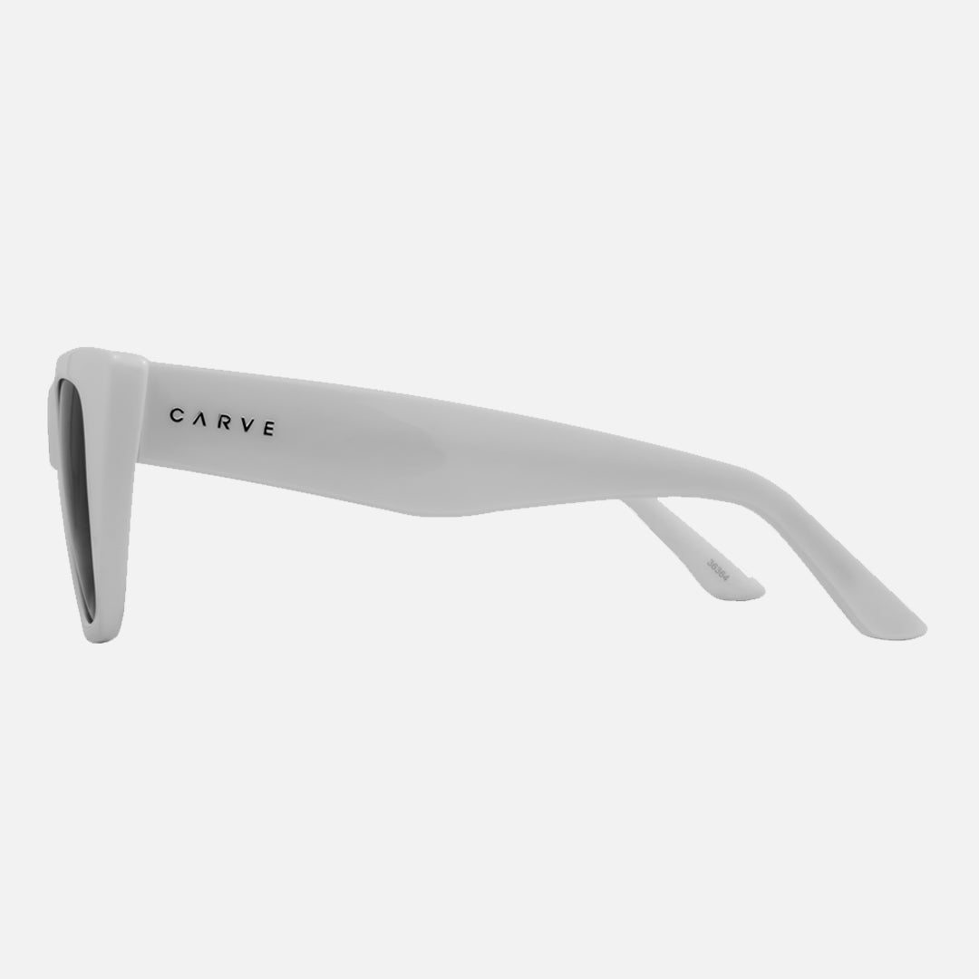 Carve York Gloss White Frame With Grey Lens