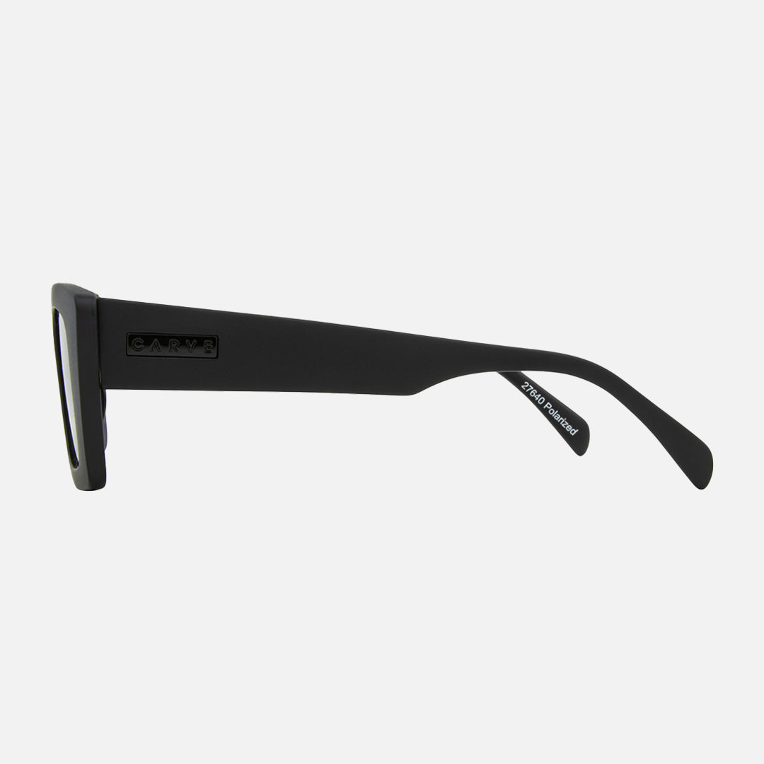 Carve Ziggy Matt Black Frame Green Polarized Lens