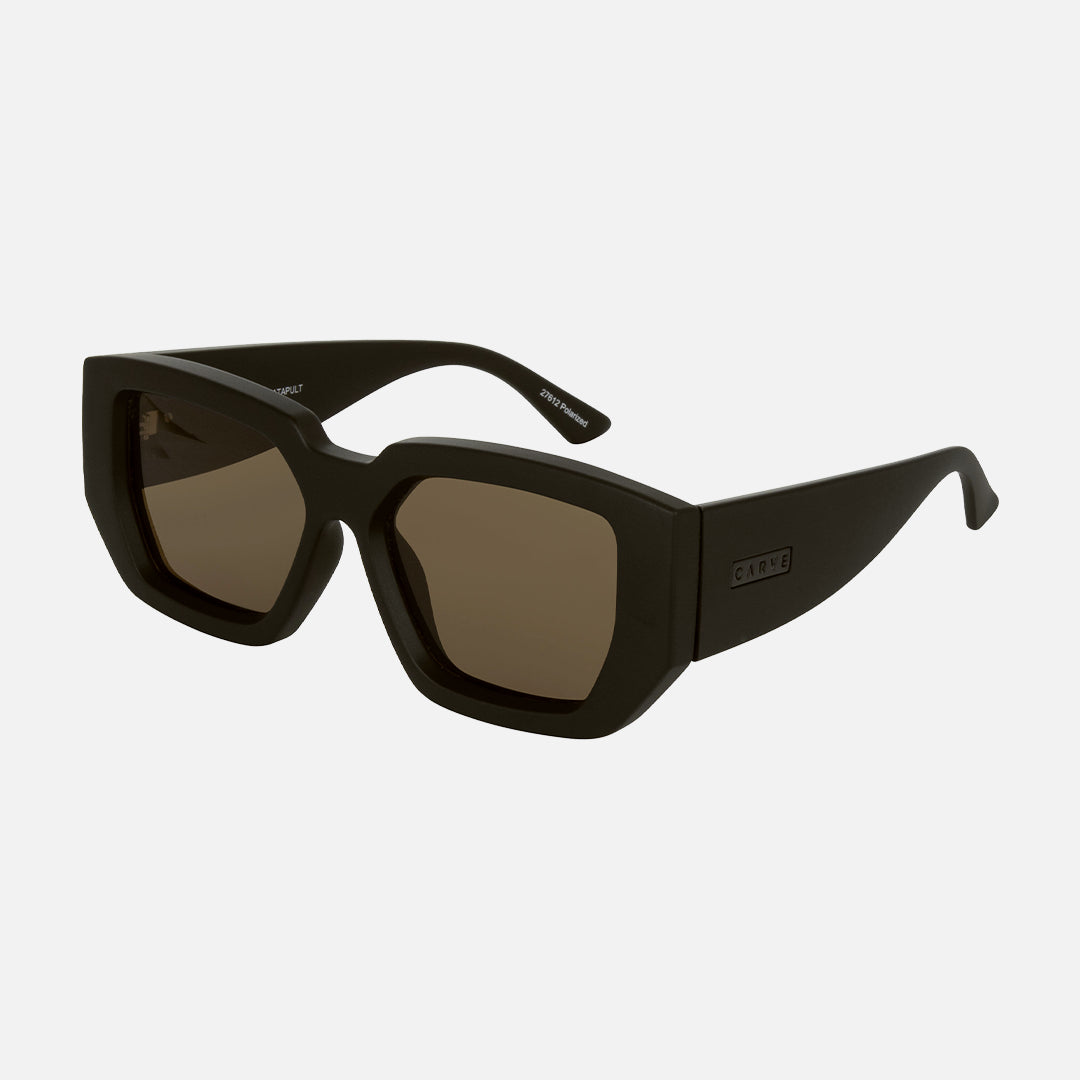 Carve Catapult Matt Black Frame With Brown Polarized Lens