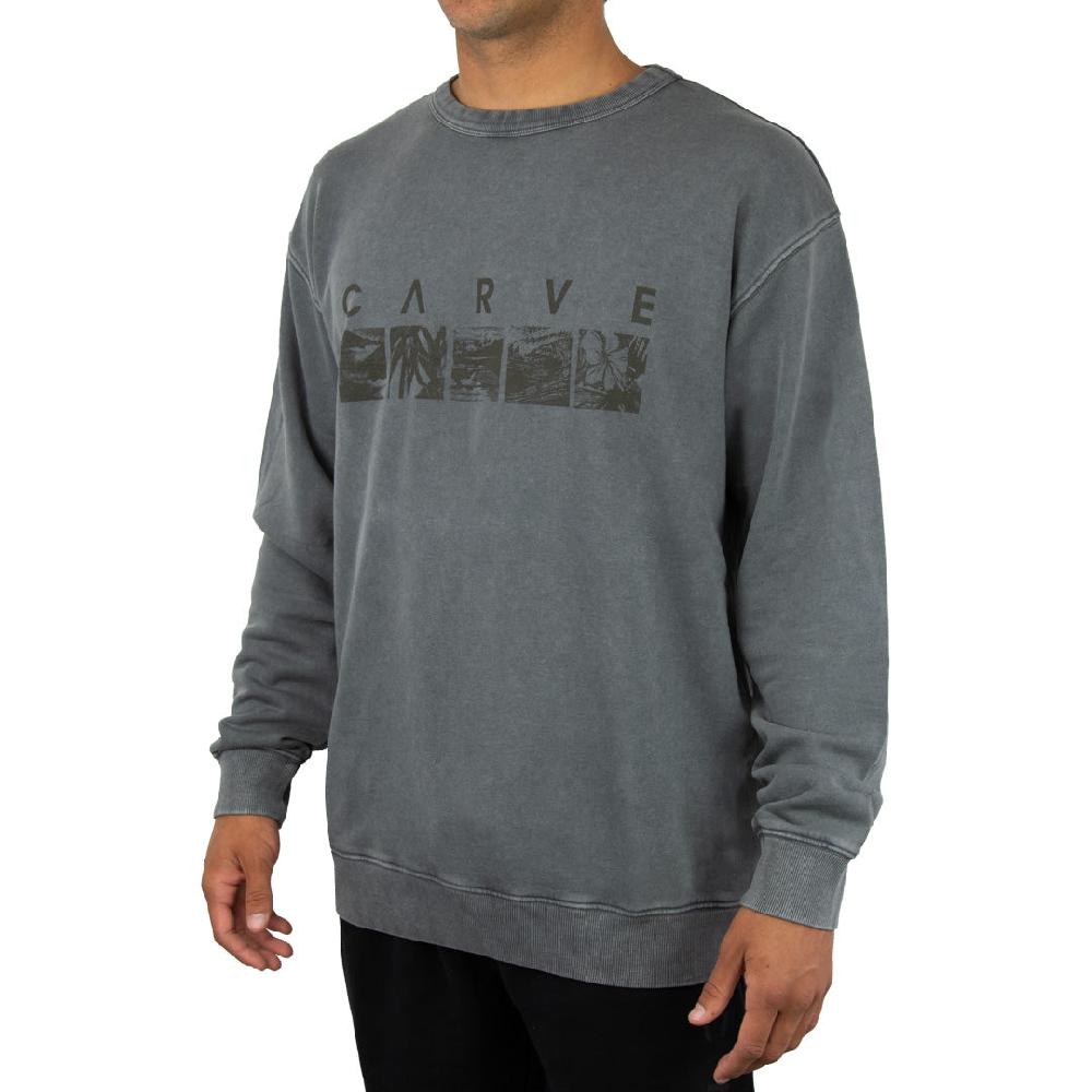 Carve Drop In Boy's Crew Neck Sweatshirt Vintage Wash