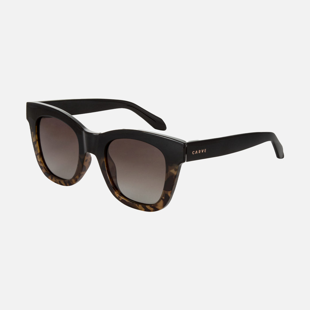 Carve Elba Black/Milky Tort Gradient Brown Polarized Lens