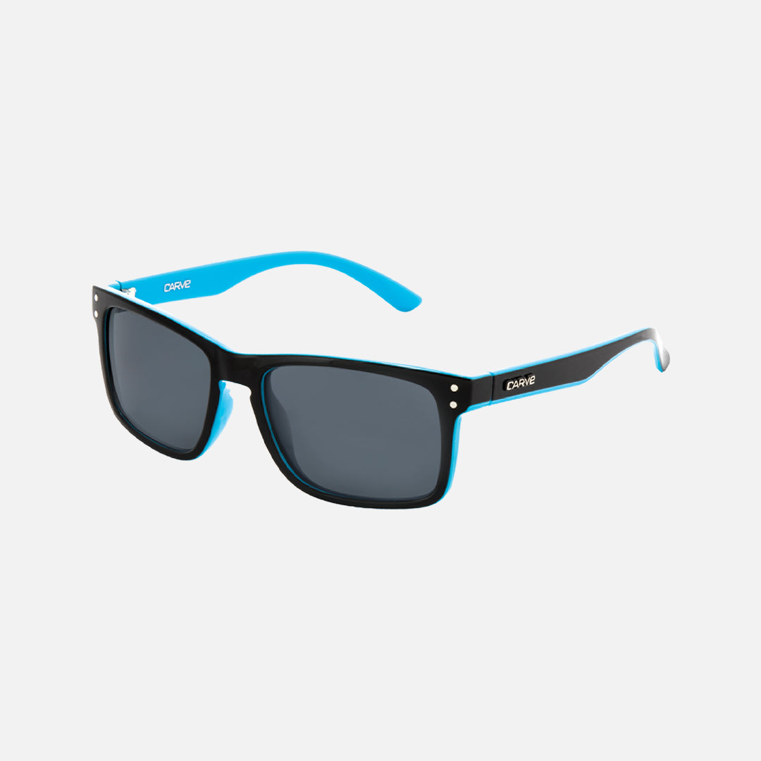 Carve Goblin Polarized Gloss Black / Blue Frame Sunglasses