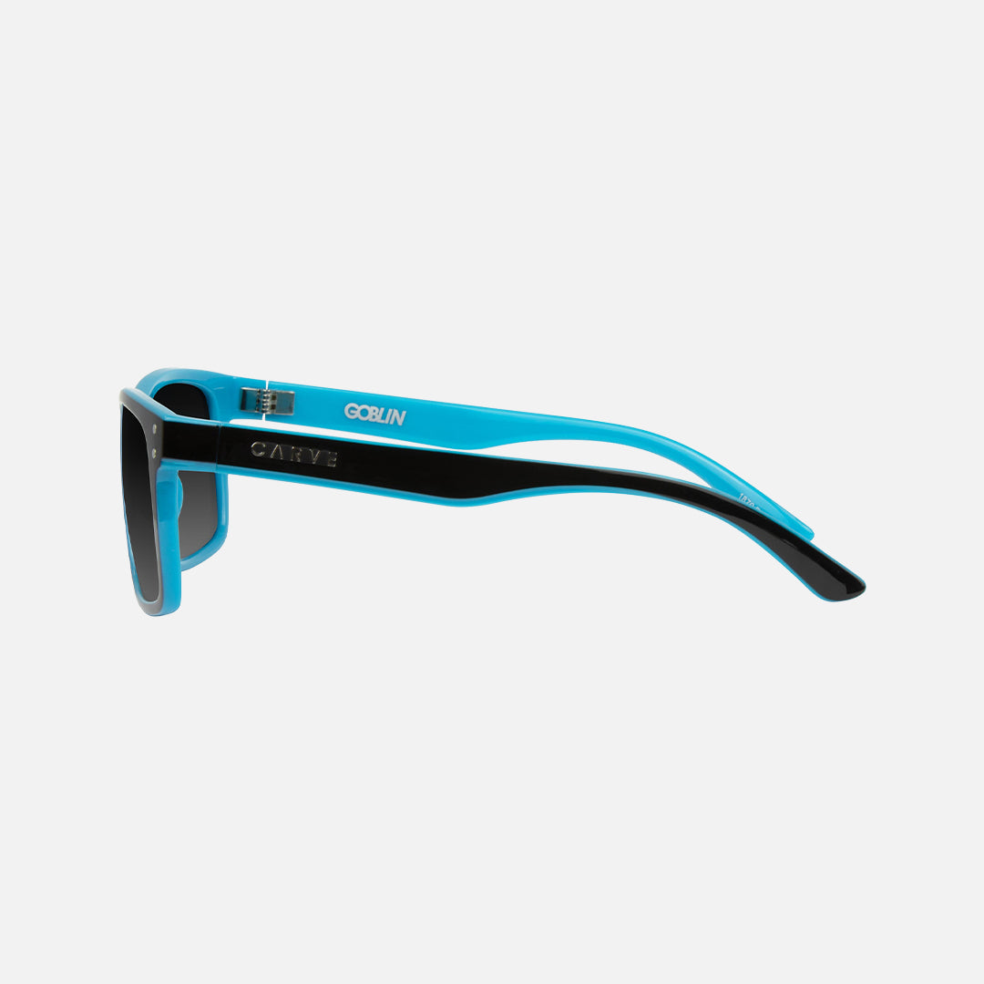 Carve Goblin Polarized Gloss Black / Blue Frame Sunglasses