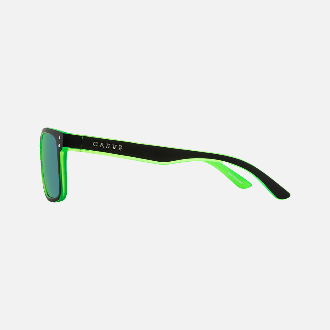 Carve Goblin Polarized Iridium Matt Black / Green Frame Sunglasses