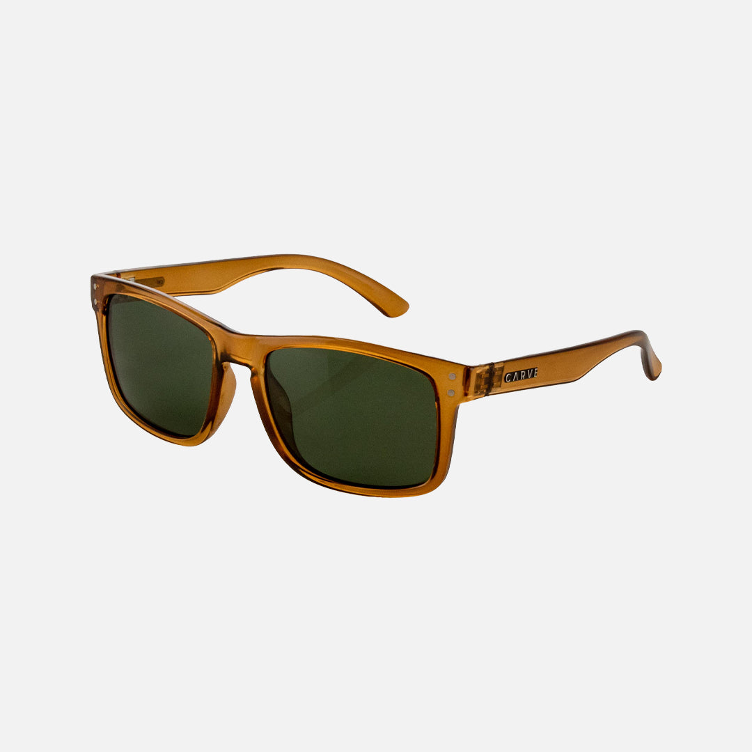 Carve Goblin Recycled Gloss Crystal Dk Sand Frame Green Polarized Lens