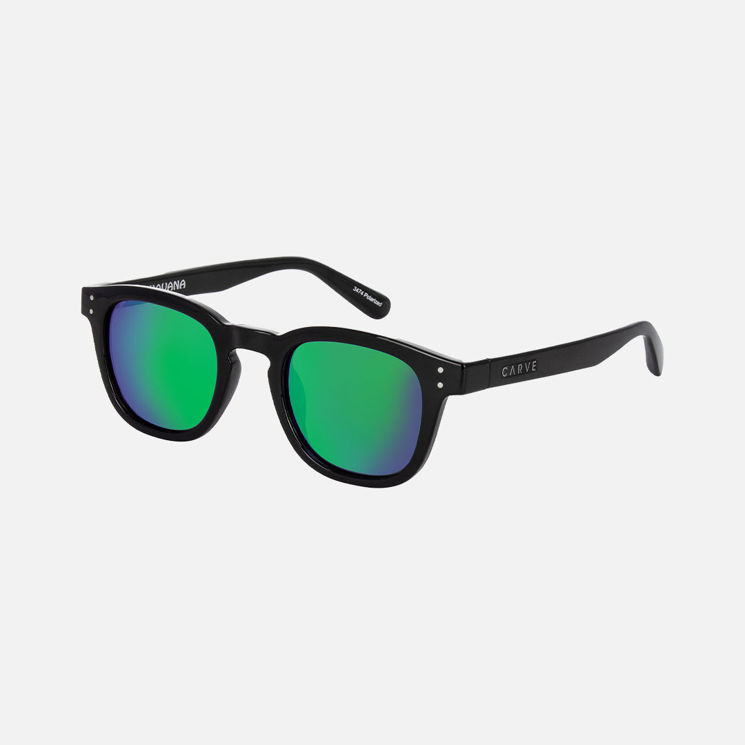 Carve Havana Gloss Black Frame With Green Iridium Lens