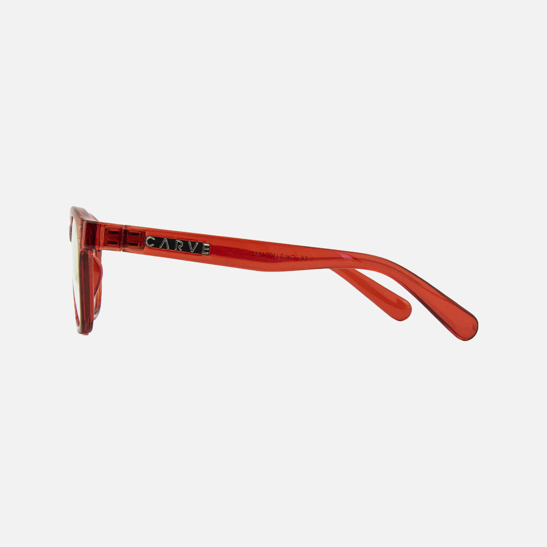 Carve Havana Jr Blue Light Gloss Crystal Red Frame Glasses