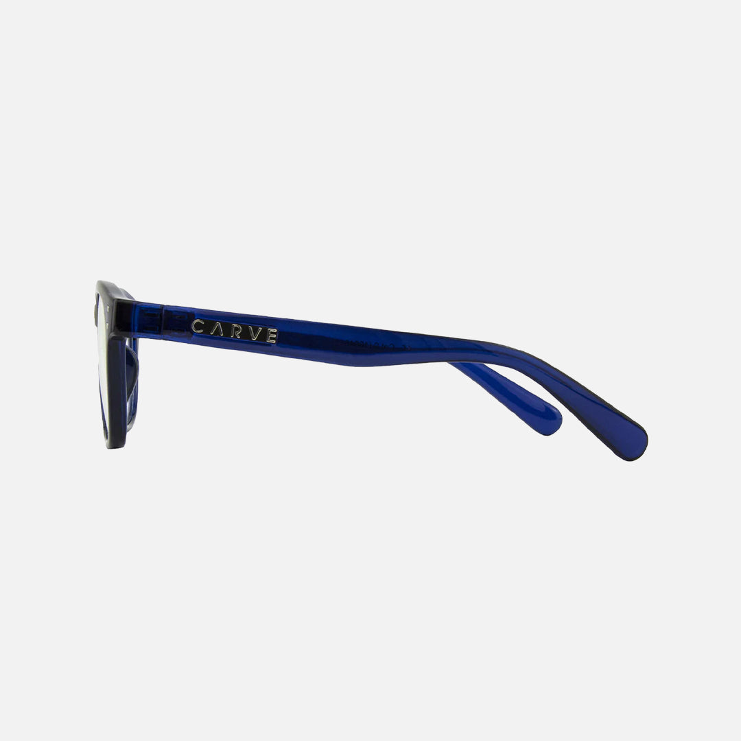 Carve Havana Jr Blue Light Matt Translucent Navy Frame Glasses