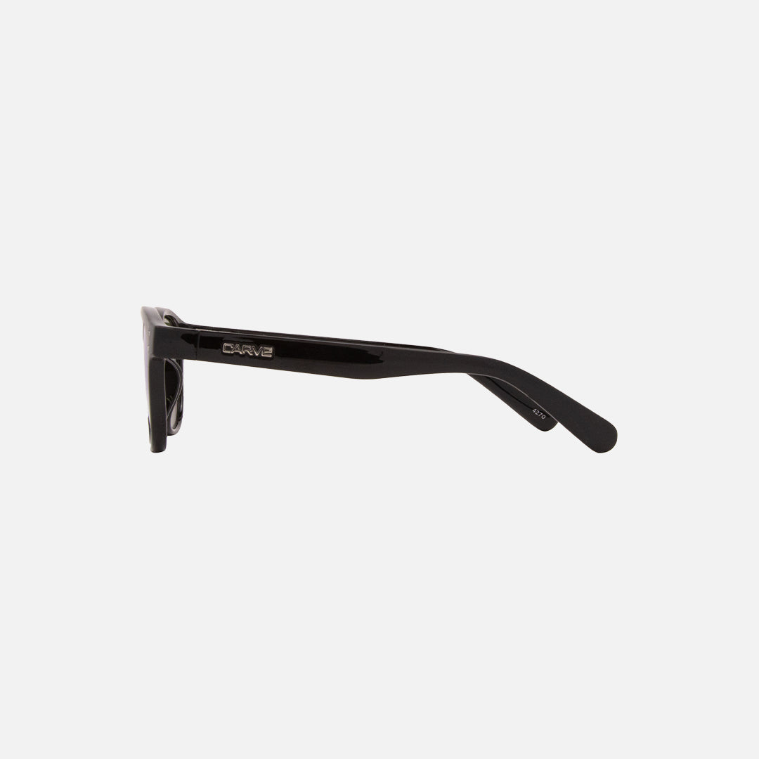 Carve Havana Jr Gloss Black Frame Iridium Lens Sunglasses