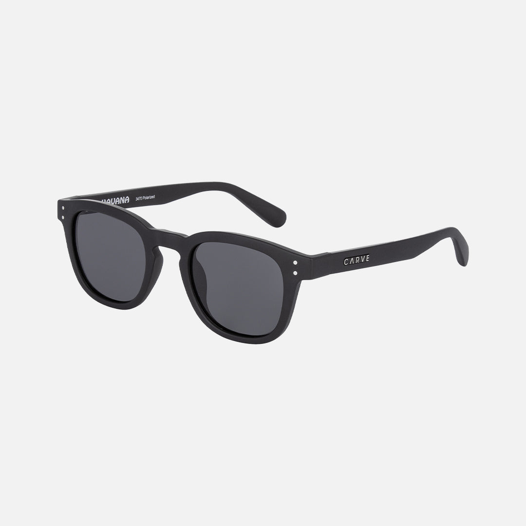 Carve Havana Matt Black Frame With Grey Polarized Lens