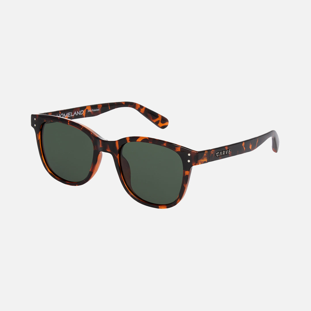 Carve Homeland Gloss Tort Frame With Green Polarized Lens