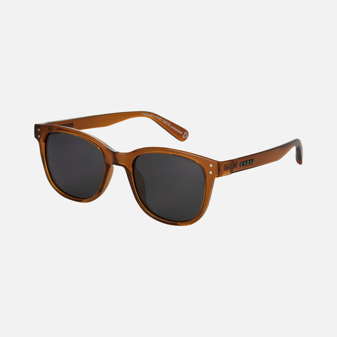 Carve Homeland (Recycled) Recycled Gloss Translucent Toffee Grey Polarized Lens