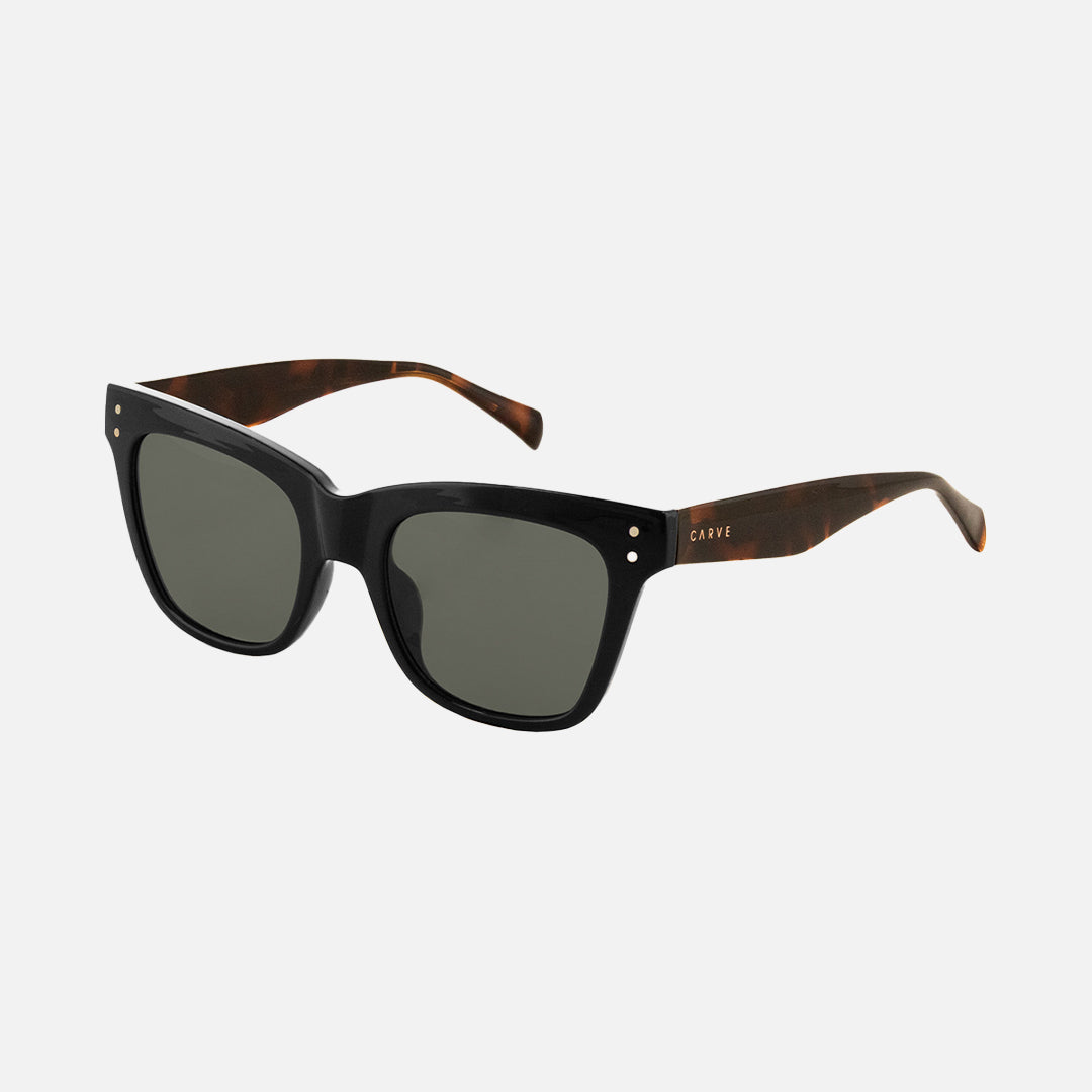 Carve Leopold Gloss Black Muted Tort Temples Grey Lens