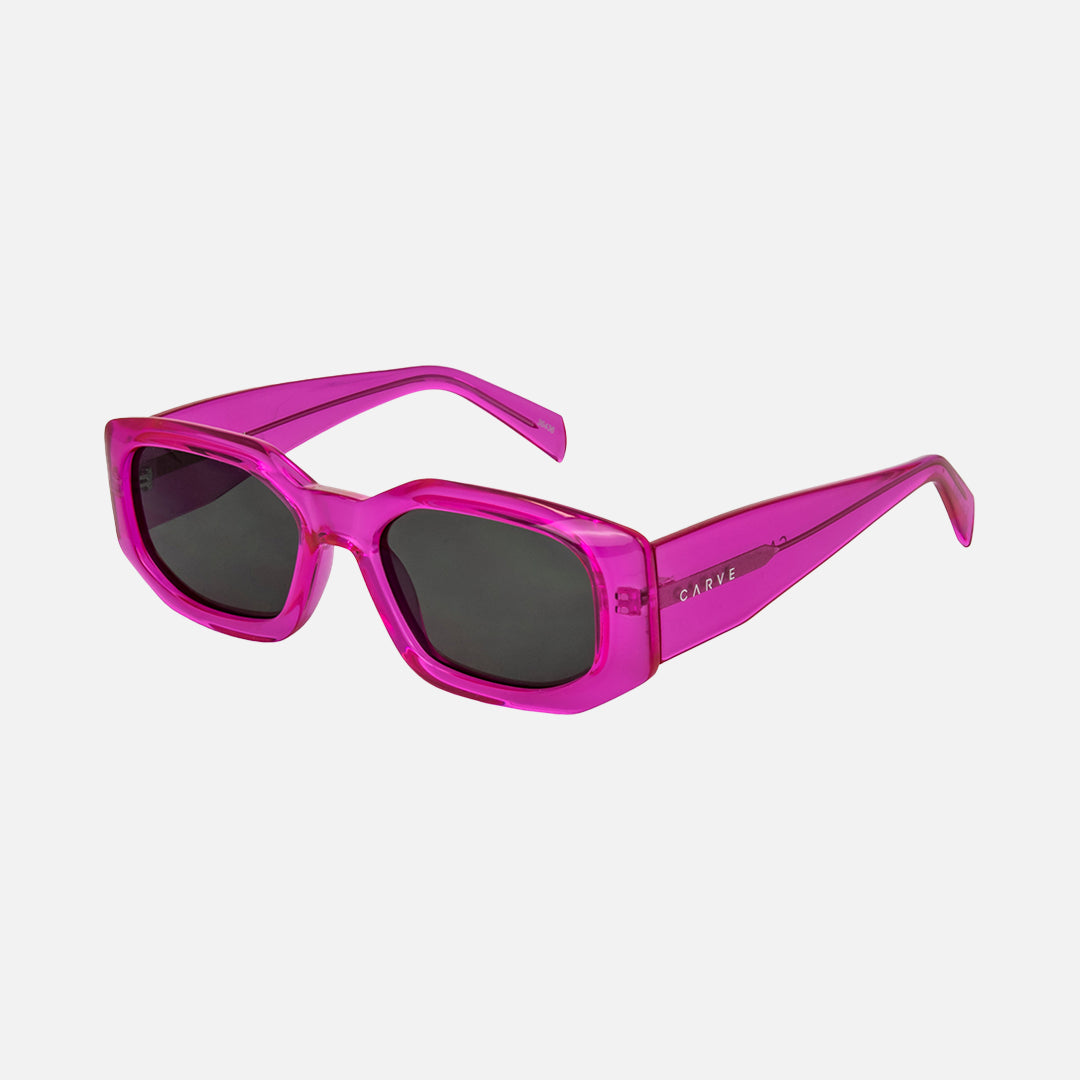 Carve Mayhem Gloss Crystal Hot Pink Frame With Grey Lens