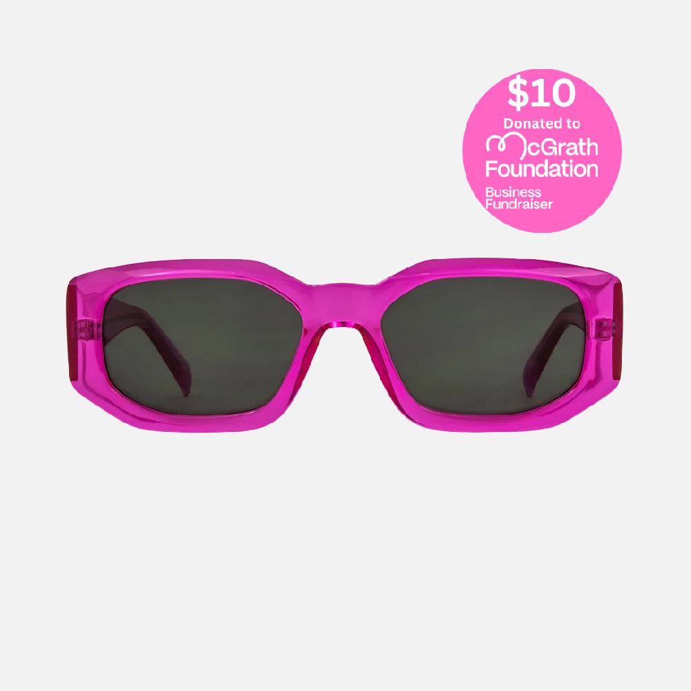carve Mayhem Gloss Crystal Hot Pink Frame with Grey Lens