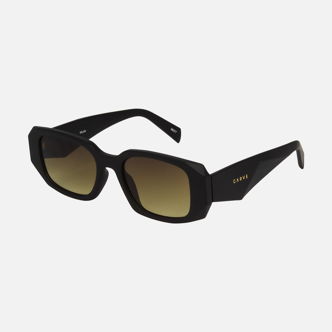 Carve Milan Matt Black Frame With Brown Gradient Lens