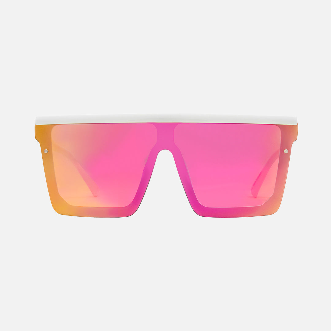 carve Muse Gloss White Frame Hot Pink Orange Lens w/Pink Iridium
