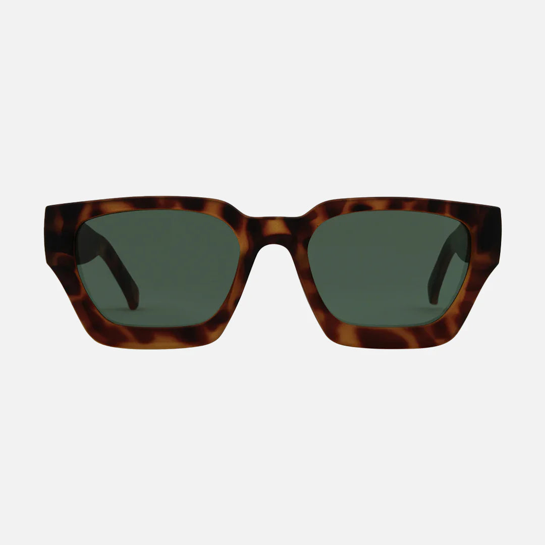 carve Nova Matt Dark Honey Tort Frame with Green Lens