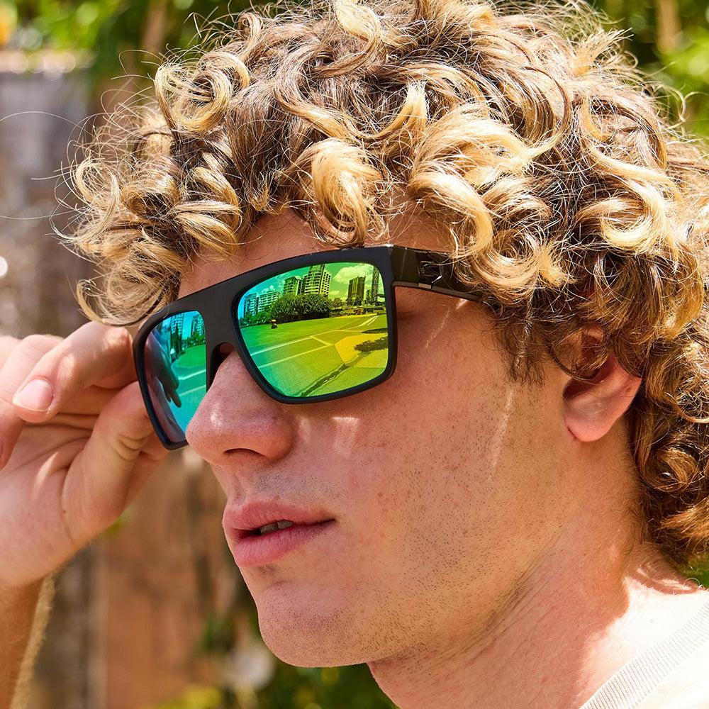 Carve Onyx Matt Black Frame Grey Green Iridium Lens