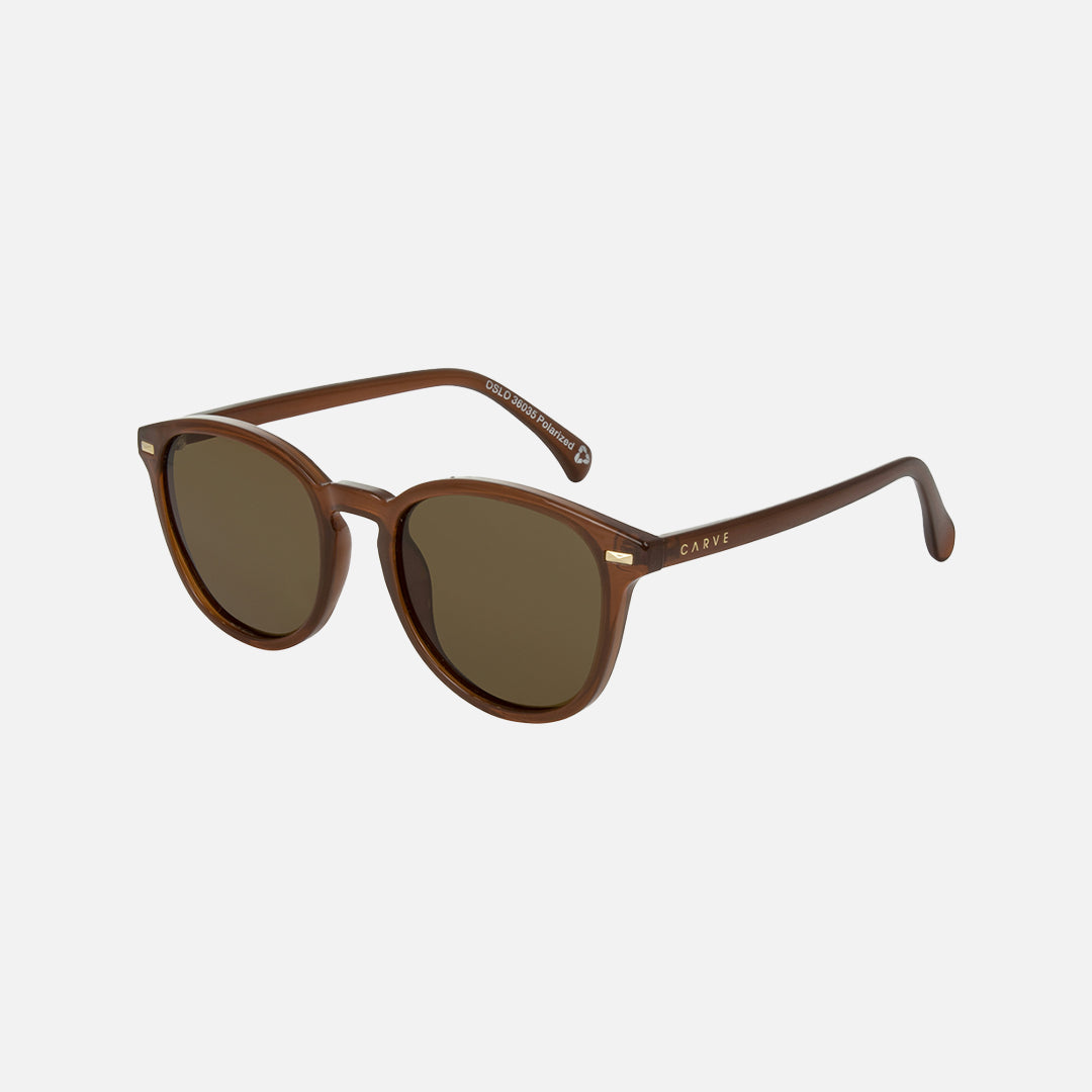 Carve Oslo Gloss Crystal Tobacco Recycled Frame Brown Polarized Lens