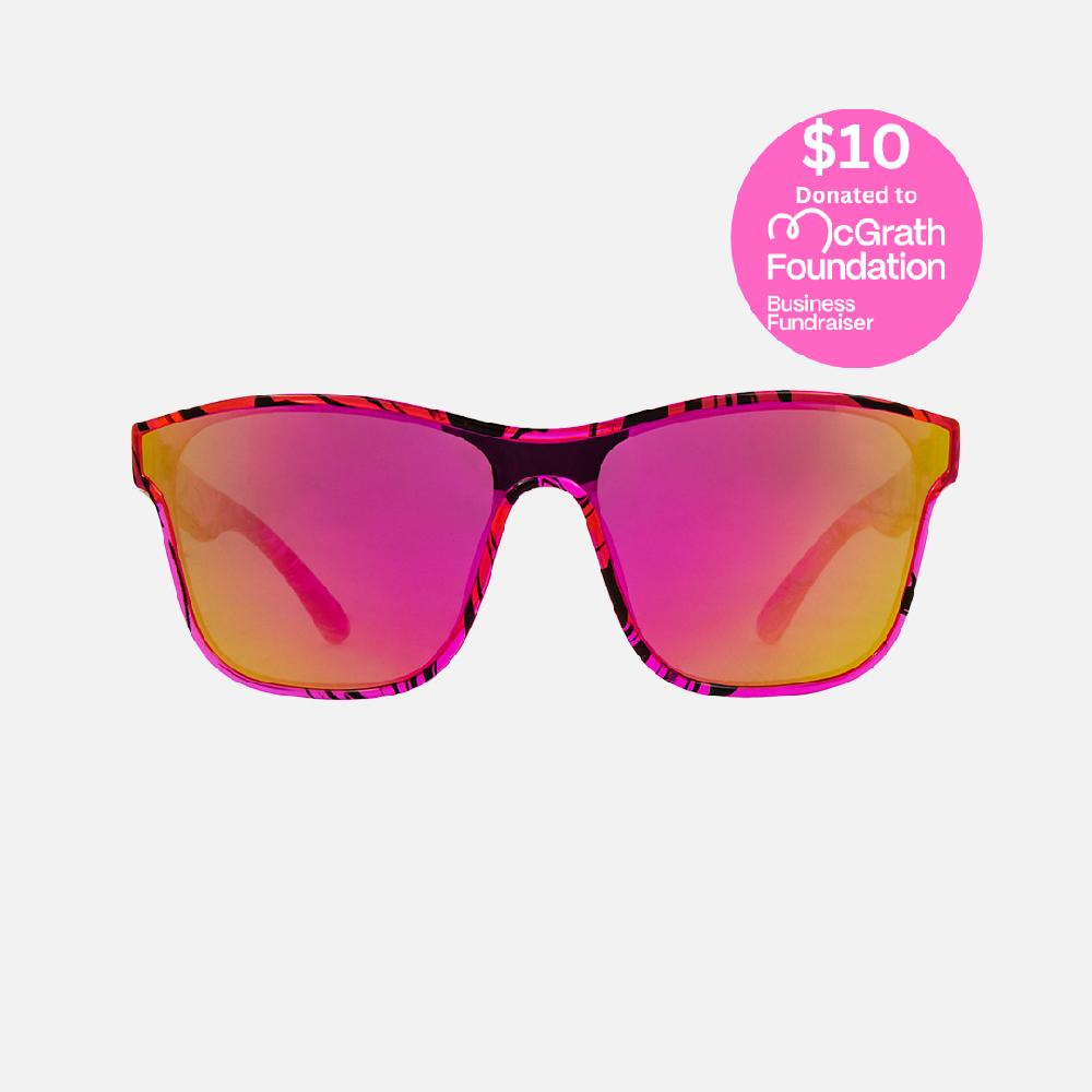 carve Riot Gloss XTL Hot Pink Swirl Frame with Grey and Pink Gold Lens
