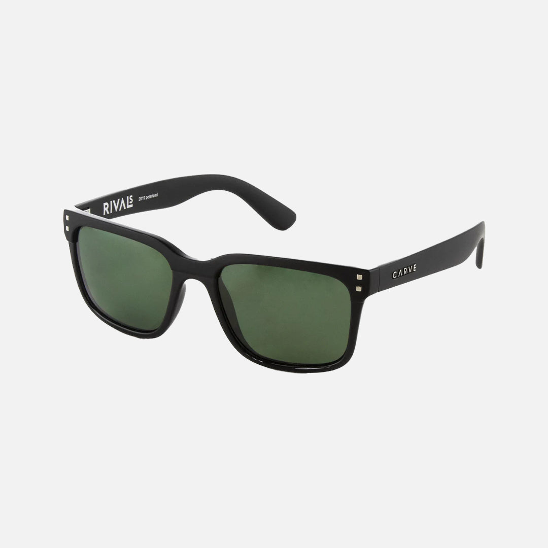 Carve Rivals Combination Gloss And Matt Black Frame With Green Polarized Lens