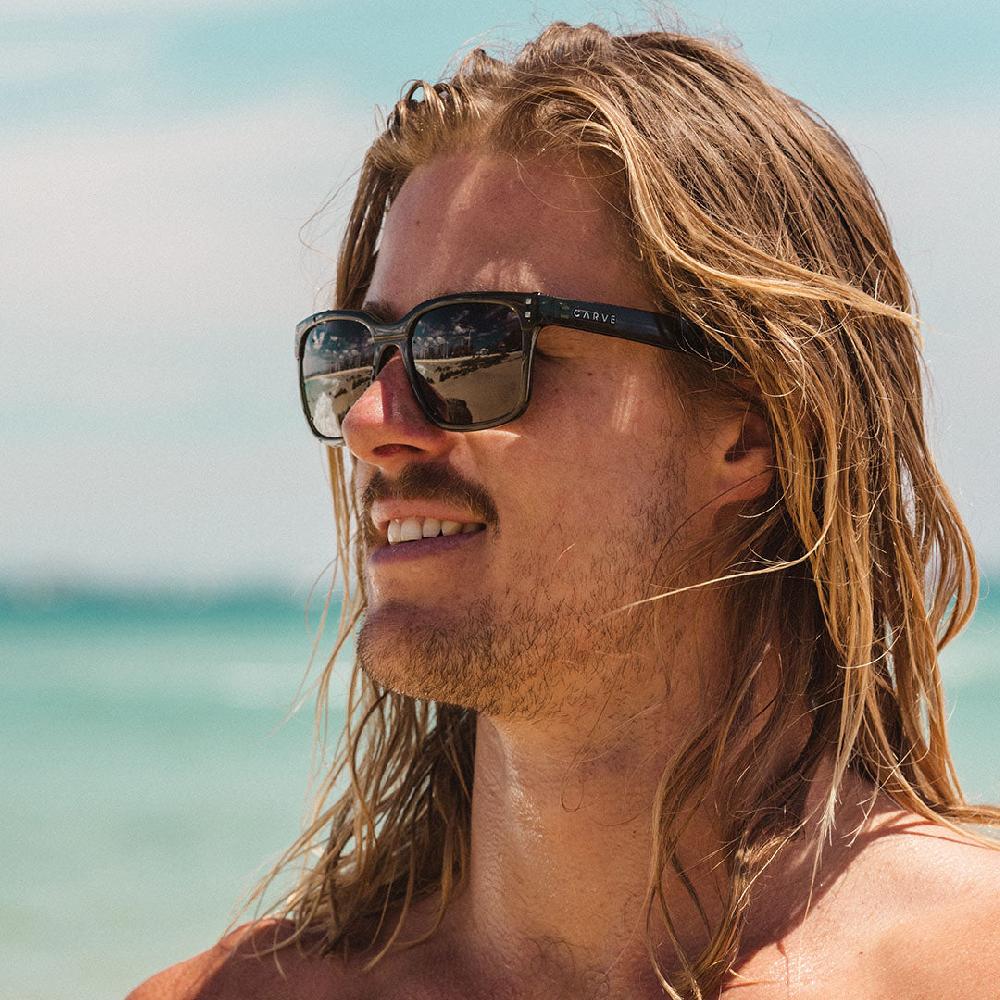 Carve Rivals Gloss Black Recycled Frame With Grey Polarized Lens