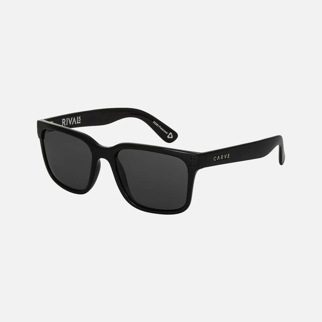 Carve Rivals Gloss Black Recycled Frame With Grey Polarized Lens
