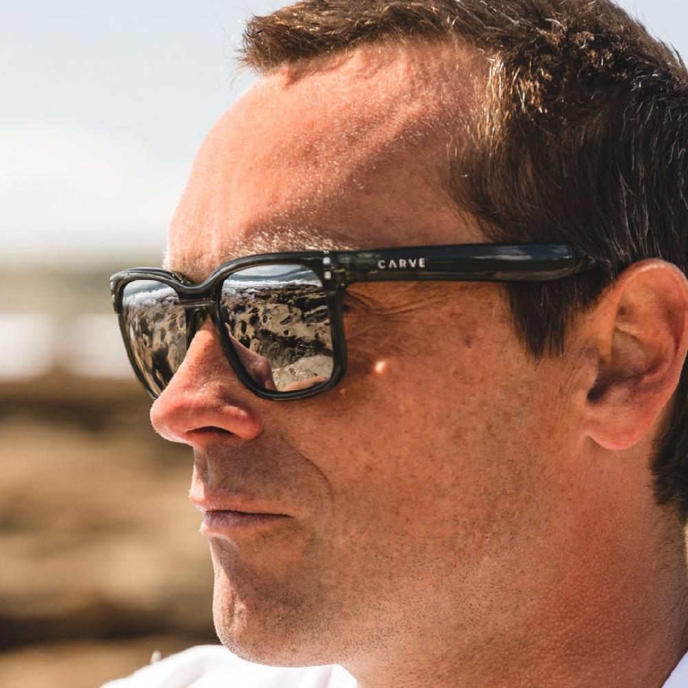 Carve Rivals Gloss Crystal Forest Recycled Frame With Grey Polarized Lens