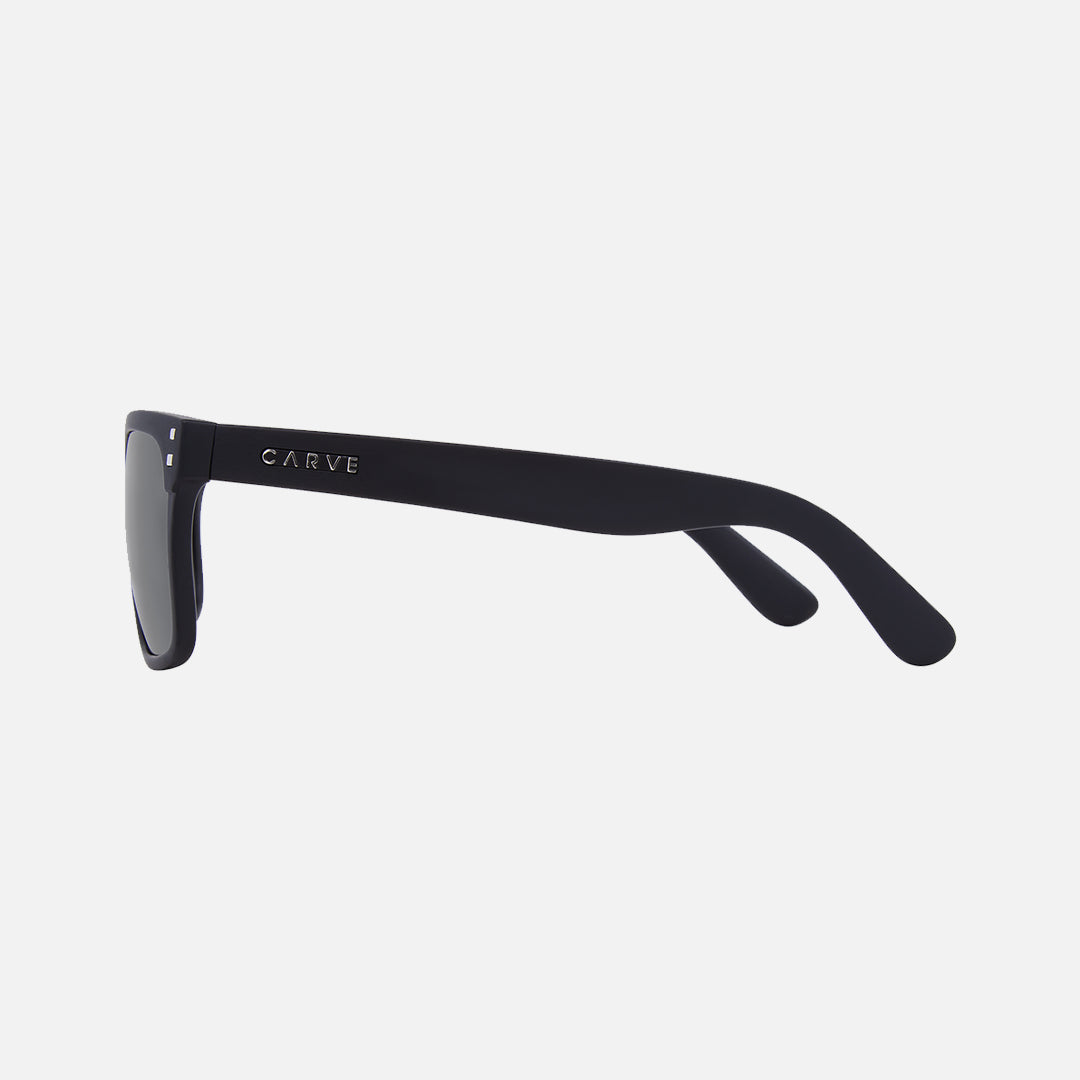 Carve Rivals Matt Black Frame Grey Injected Polarized Lens With Silver Iridium