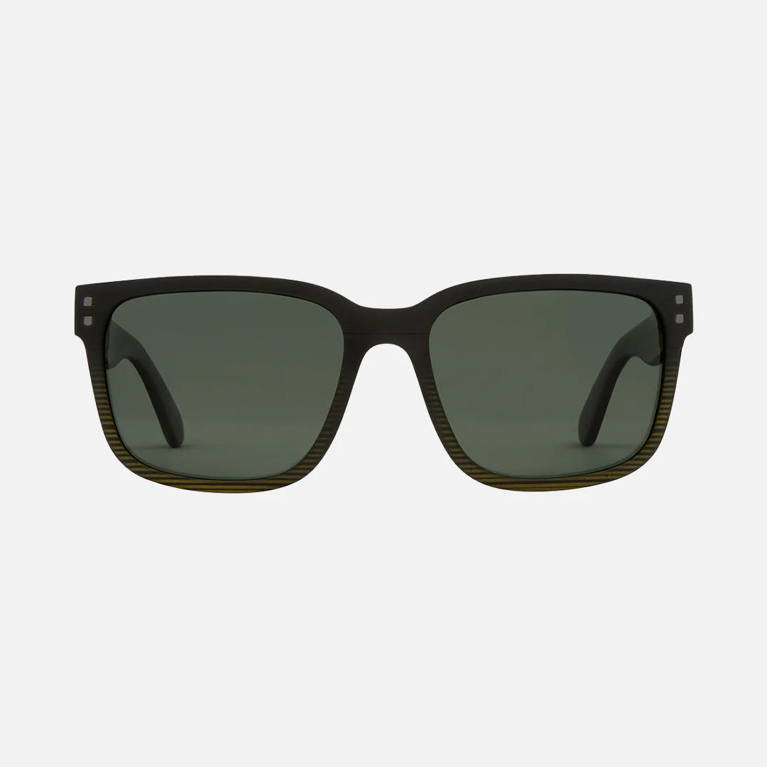 carve Rivals XL Matt Black to Olive Streak Frame with Green Polarized Lens