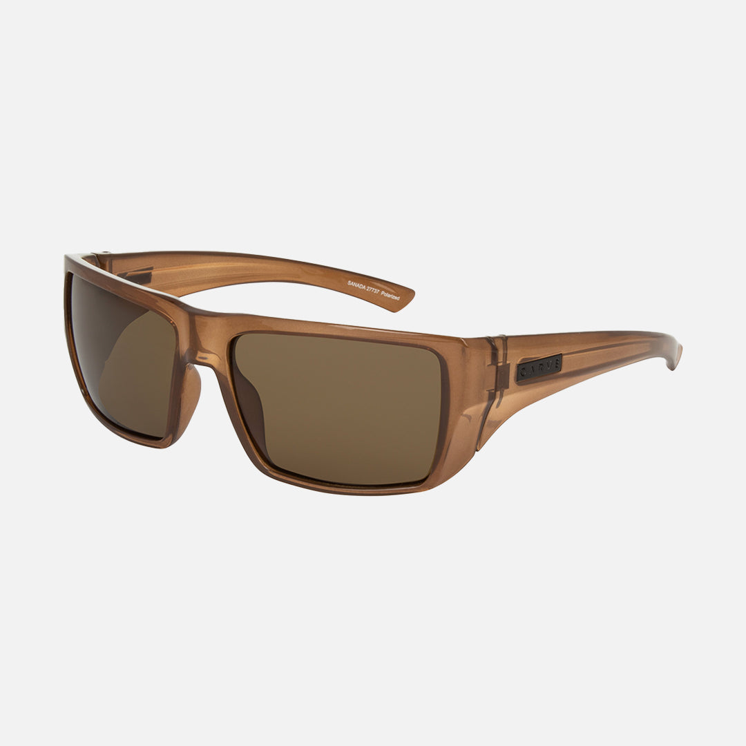 Carve Sanada Gloss Translucent Coffee Frame With Brown Polarized Lens