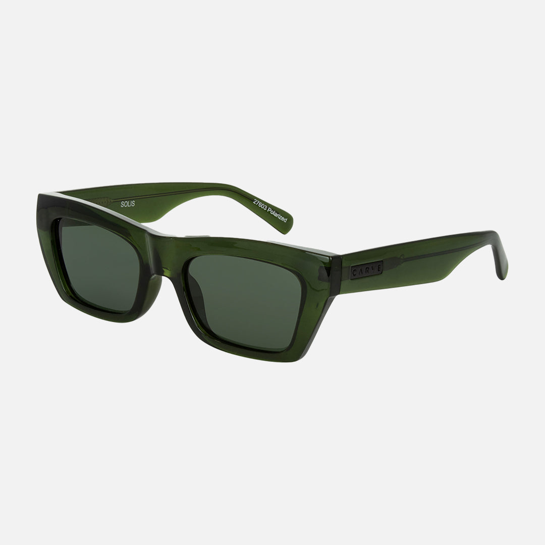 Carve Solis Crystal Moss Green Frame With Grey Polarized Lens