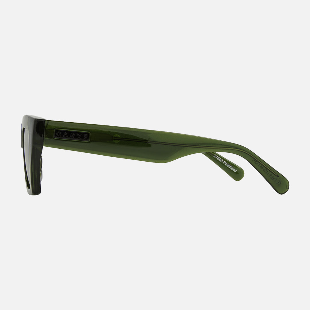 Carve Solis Crystal Moss Green Frame With Grey Polarized Lens