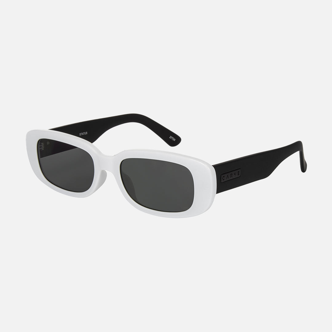 Carve Status Gloss White/Matt Black Frame With Grey Lens