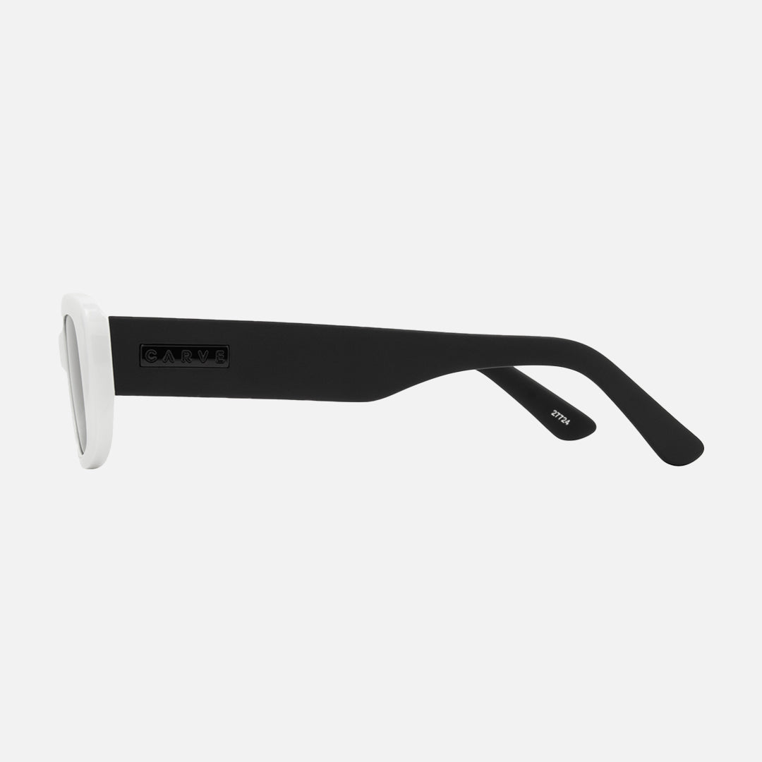 Carve Status Gloss White/Matt Black Frame With Grey Lens