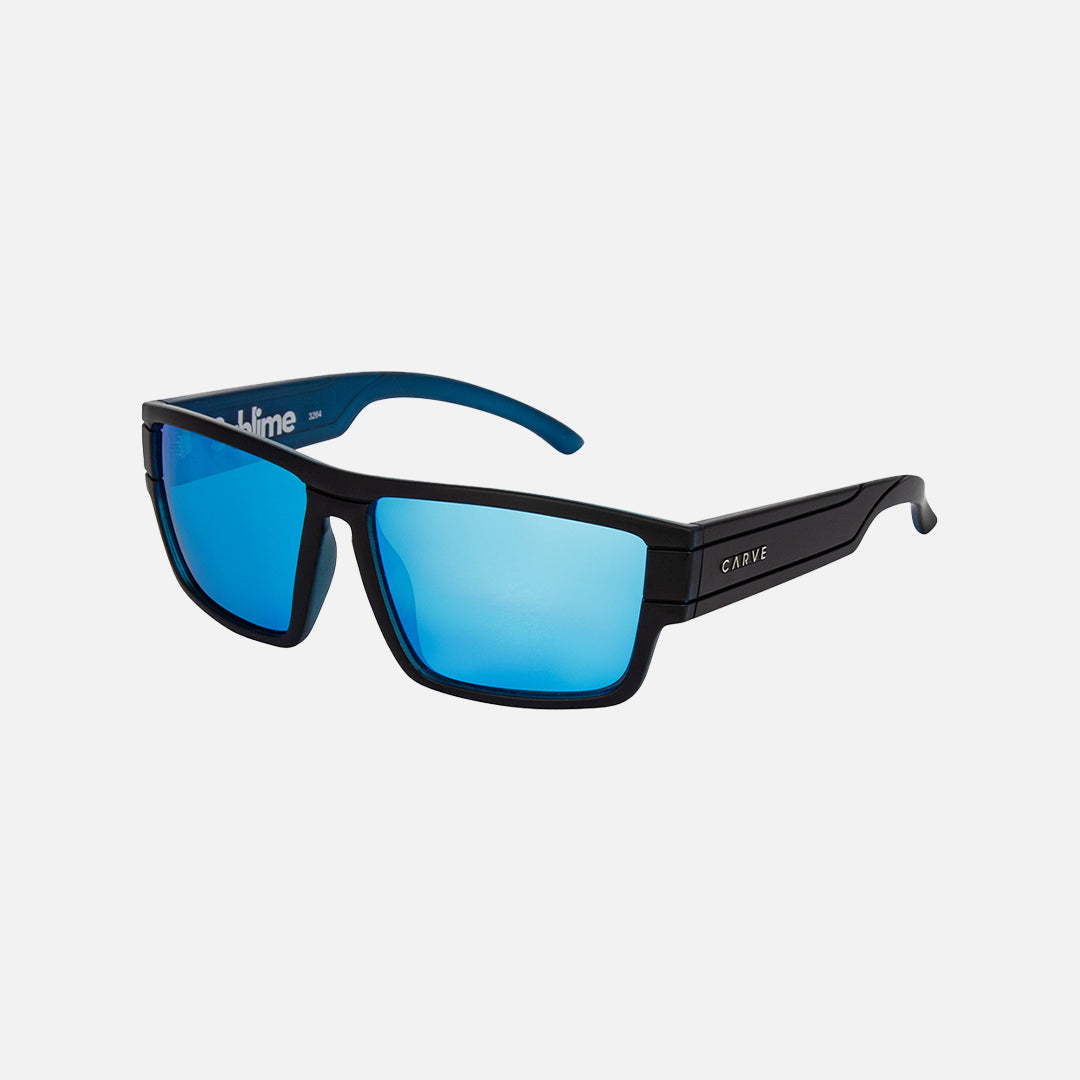 Carve Sublime Blue Iridium / Matt Black Frame Sunglasses