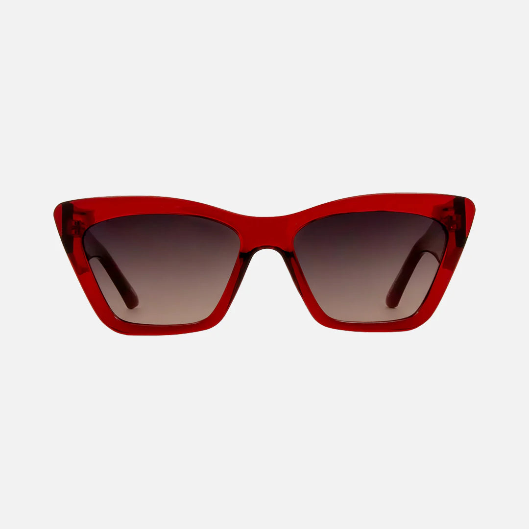 carve Tahoe Gloss Crystal Cherry Red Frame with Grey Pink Gradient Lens