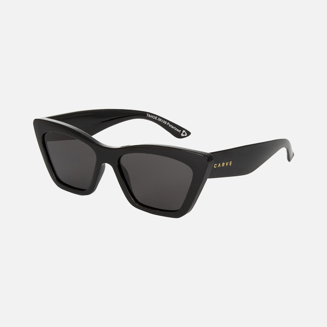 Carve Tahoe (Recycled) Recycled Gloss Black Frame With Grey Polarized Lens