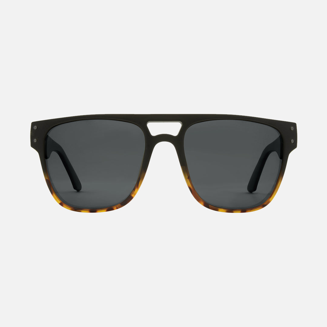 carve The Hub Matt Black to Dk Tort Grey Polarized Lens