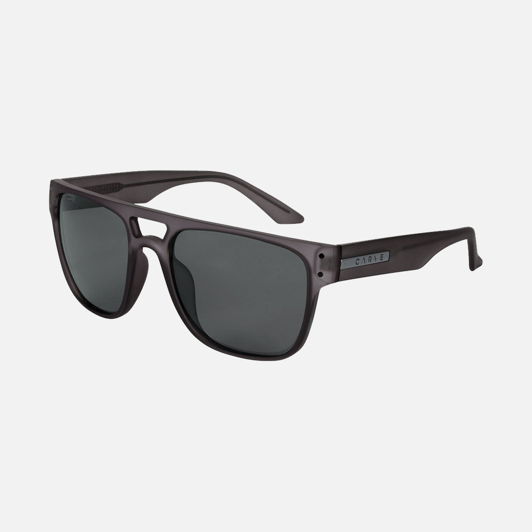 Carve The Hub Matt Translucent Charcoal Grey Polarized Lens