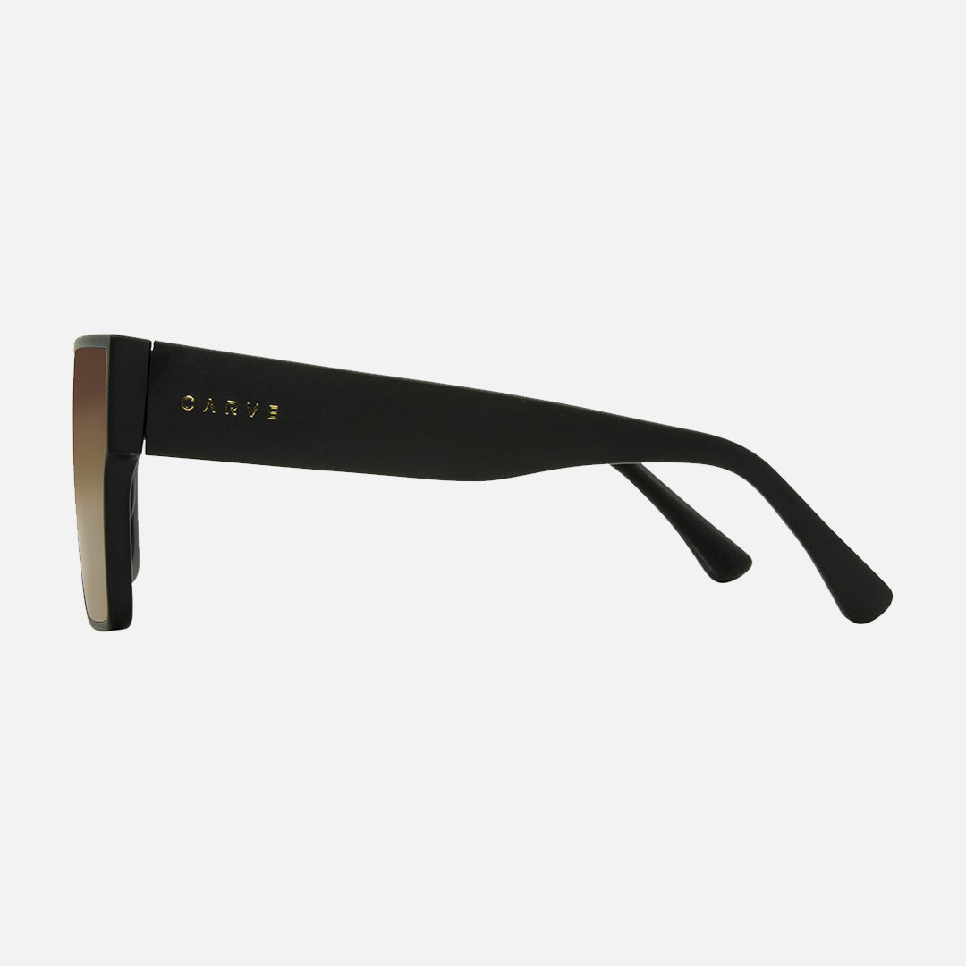 Carve The Saint Matt Black Frame With Brown Gradient Lens