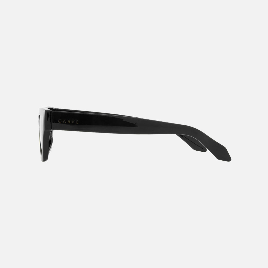 Carve Valencia Gloss Black Dark Grey Polarized Lens