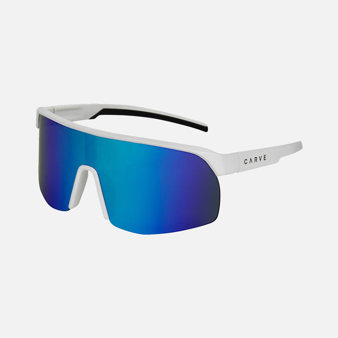 Carve Velocity Gloss White Frame Grey Lens With Blue Iridium