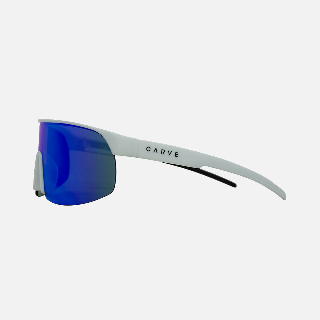 Carve Velocity Gloss White Frame Grey Lens With Blue Iridium